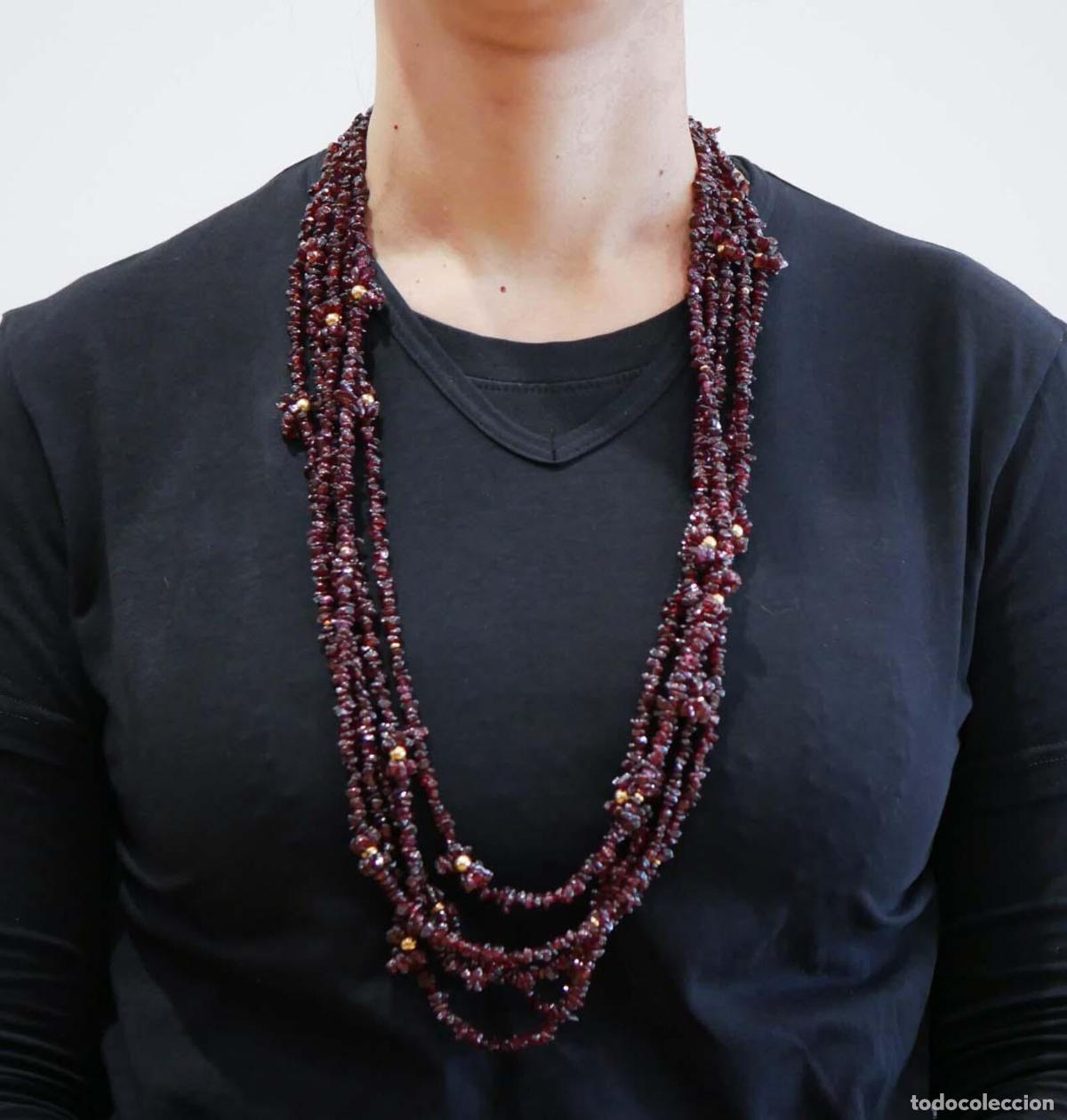 Joyeria: Collar de granates de varias vueltas - Foto 3