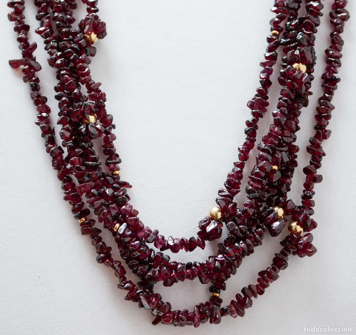 Joyeria: Collar de granates de varias vueltas - Foto 5