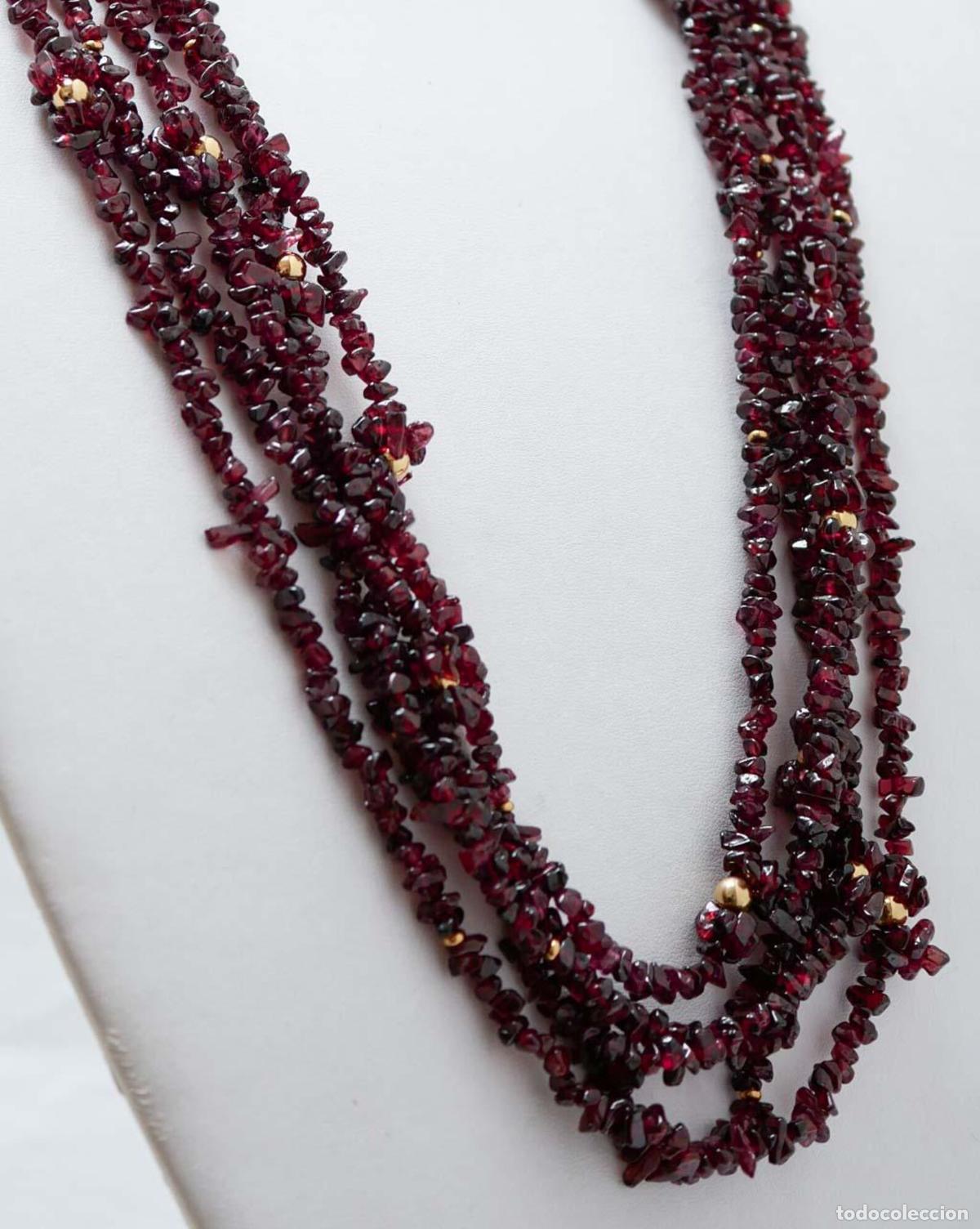Joyeria: Collar de granates de varias vueltas - Foto 6