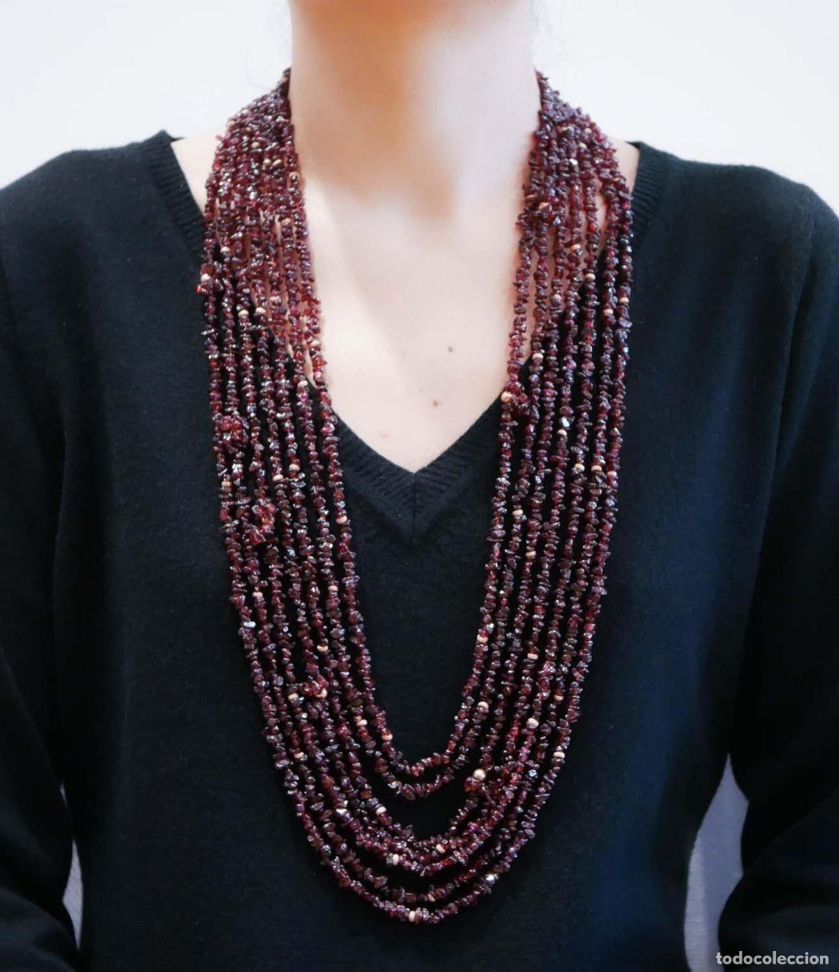 Joyeria: Collar de granates de varias vueltas - Foto 4