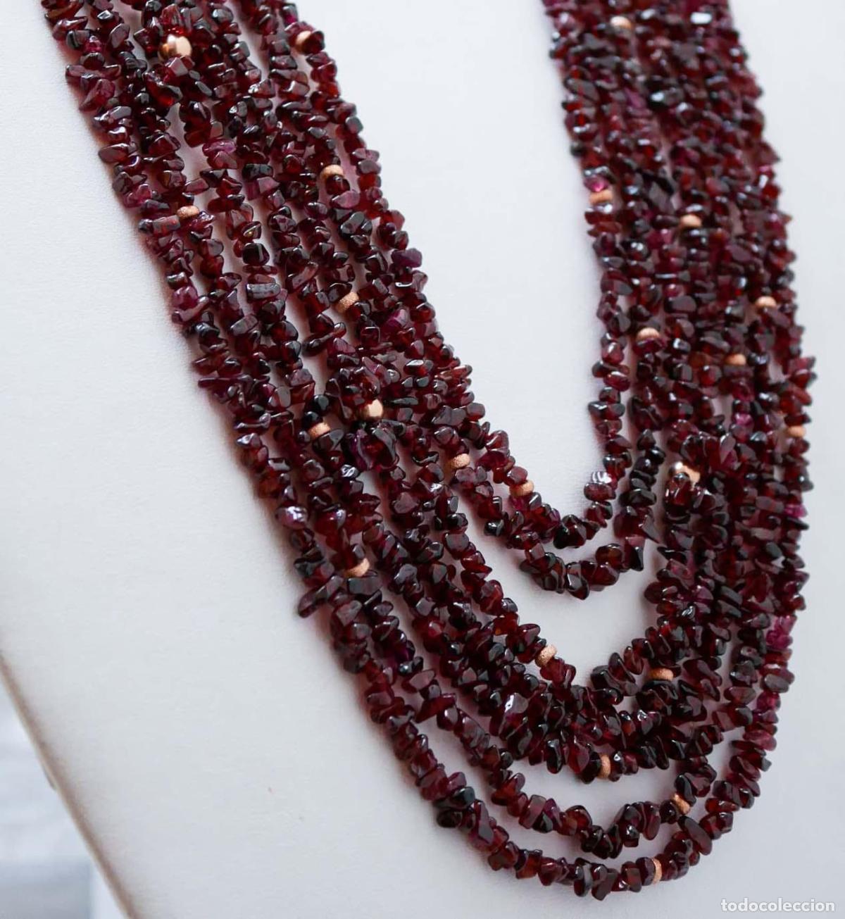 Joyeria: Collar de granates de varias vueltas - Foto 5