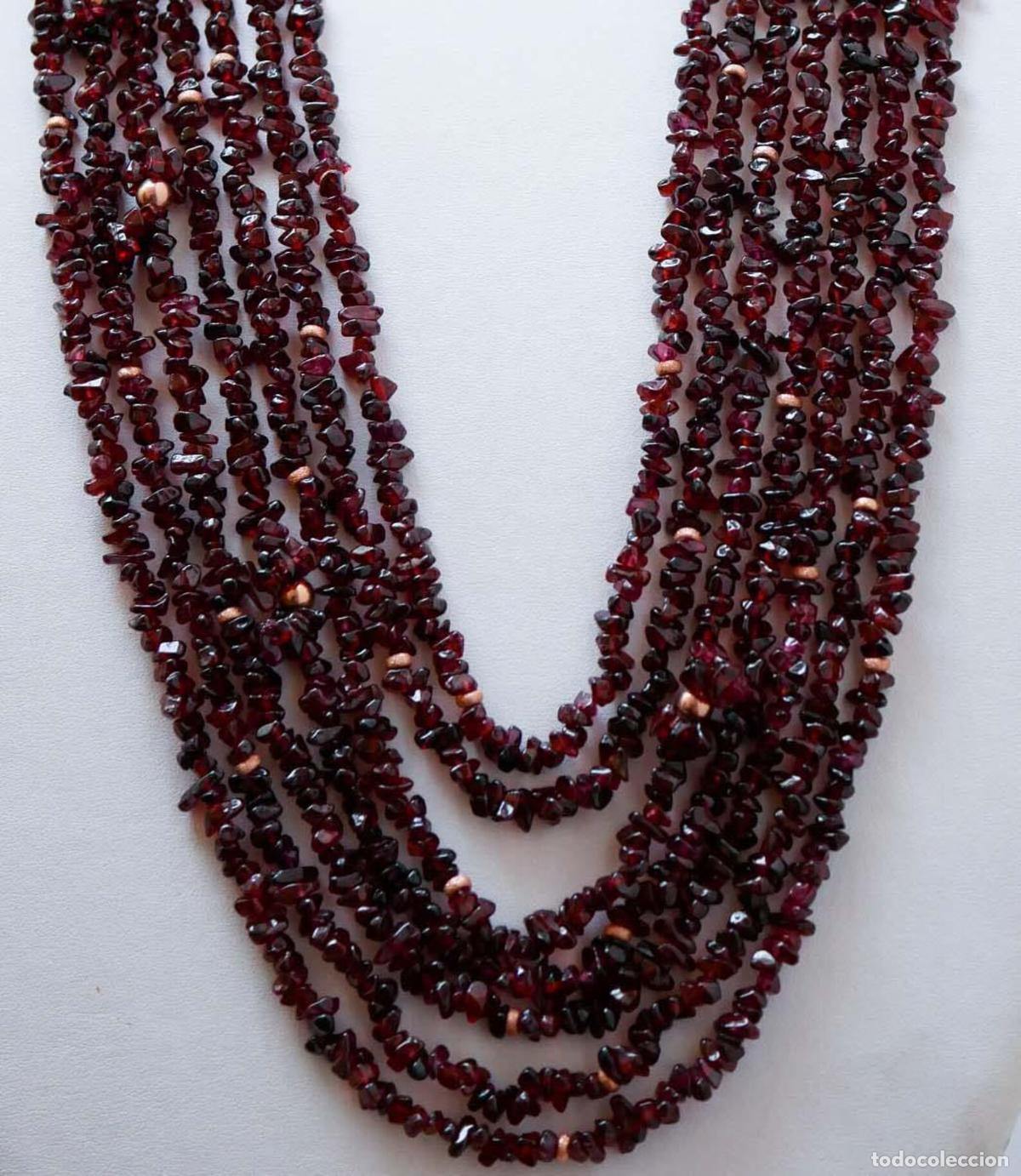 Joyeria: Collar de granates de varias vueltas - Foto 6
