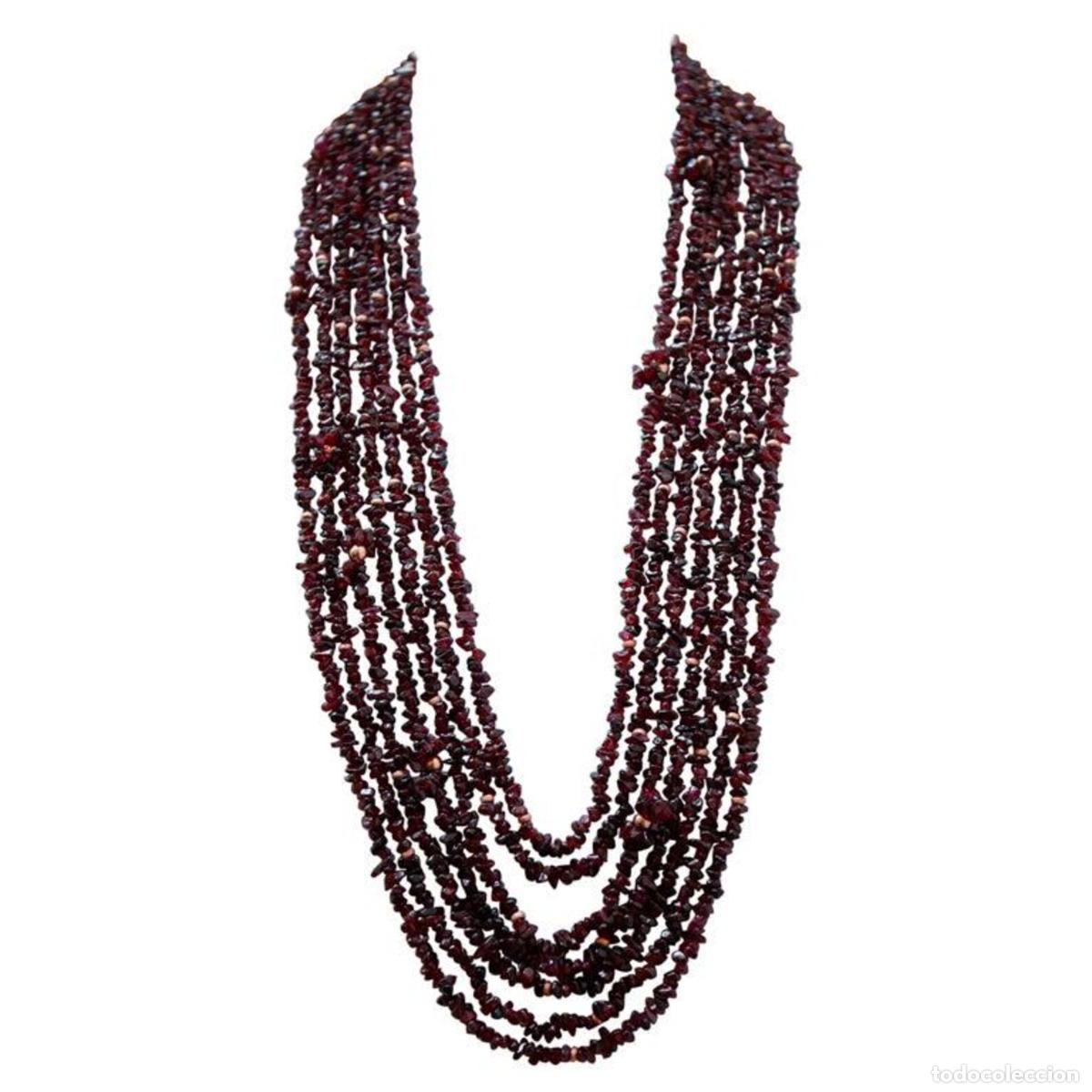 Joyeria: Collar de granates de varias vueltas - Foto 1