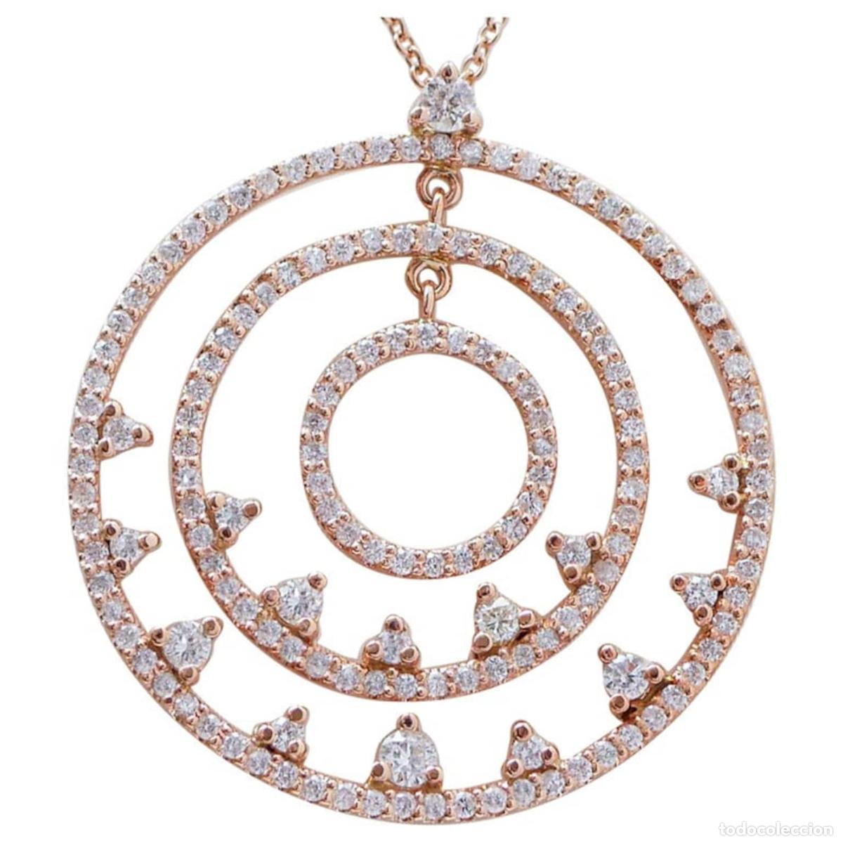 Joyeria: Collar de diamantes y oro rosa de 18 quilates - Foto 1