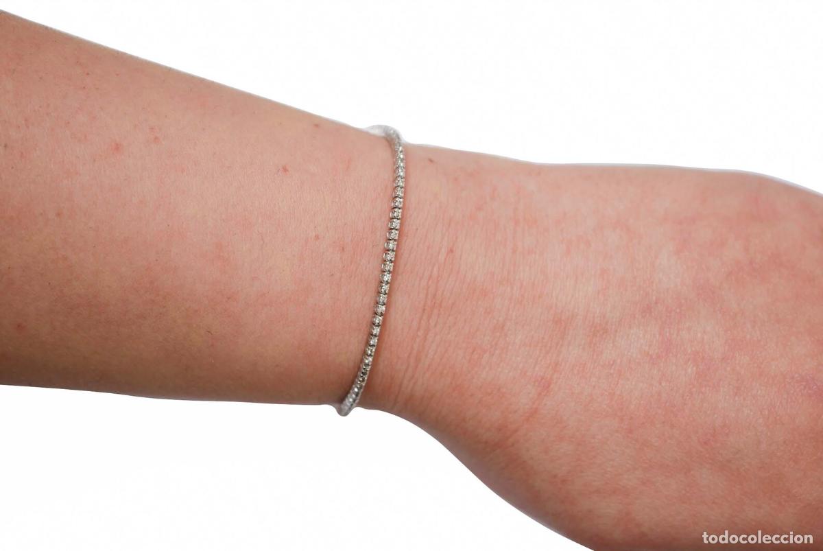 Joyeria: Pulsera de tenis de oro blanco y diamantes - Foto 3