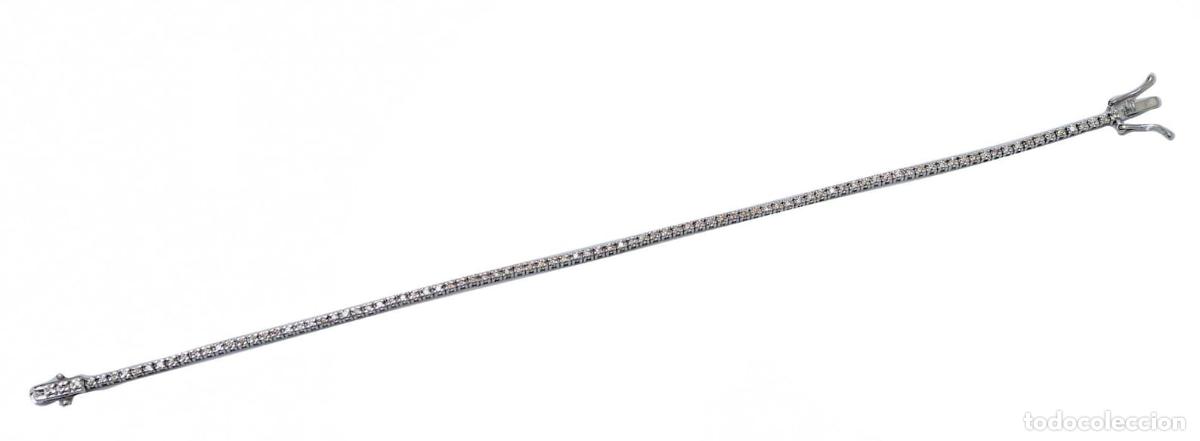 Joyeria: Pulsera de tenis de oro blanco y diamantes - Foto 4