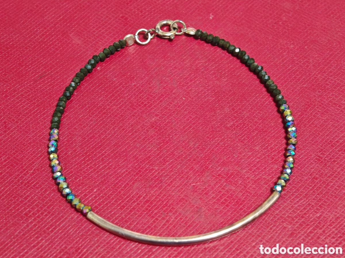Joyeria: Pulsera de plata con piedras y cristales - Foto 6