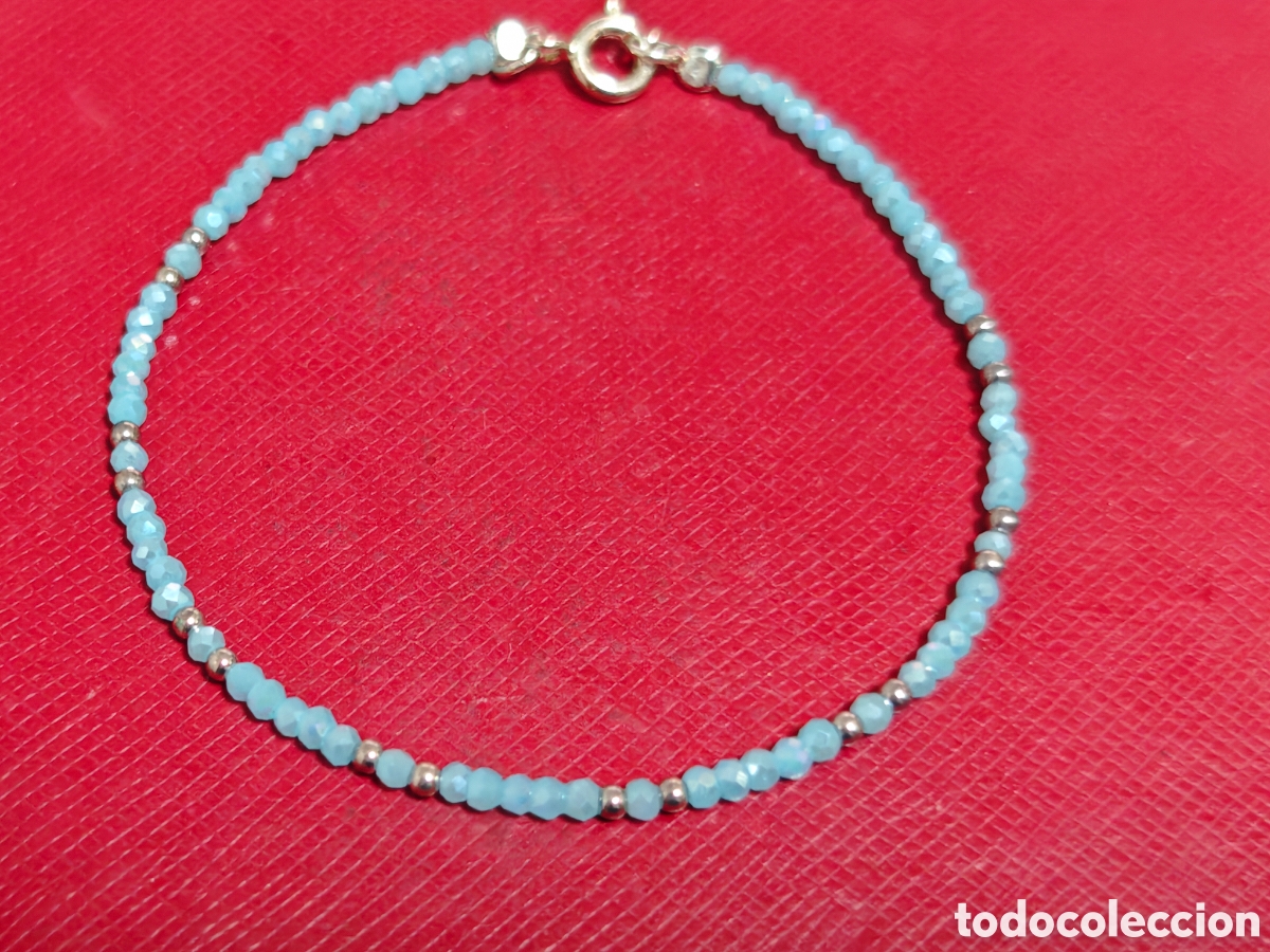 Joyeria: Pulsera de plata de ley y piedras de colores - Foto 2