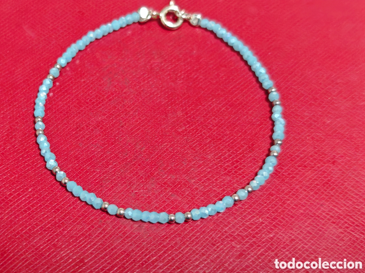 Joyeria: Pulsera de plata de ley y piedras de colores - Foto 4