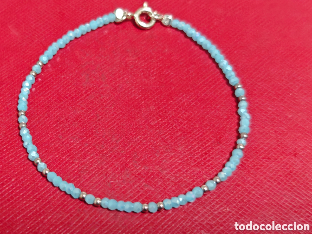 Joyeria: Pulsera de plata de ley y piedras de colores - Foto 1