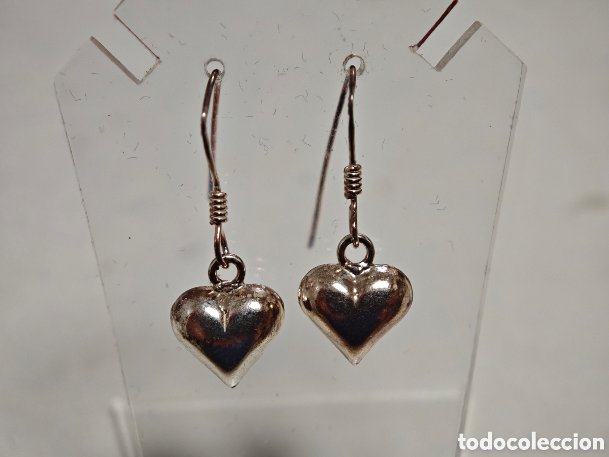 Joyeria: Pendientes en plata de ley escena corazones - Foto 4