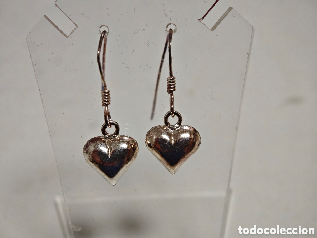 Joyeria: Pendientes en plata de ley escena corazones - Foto 5