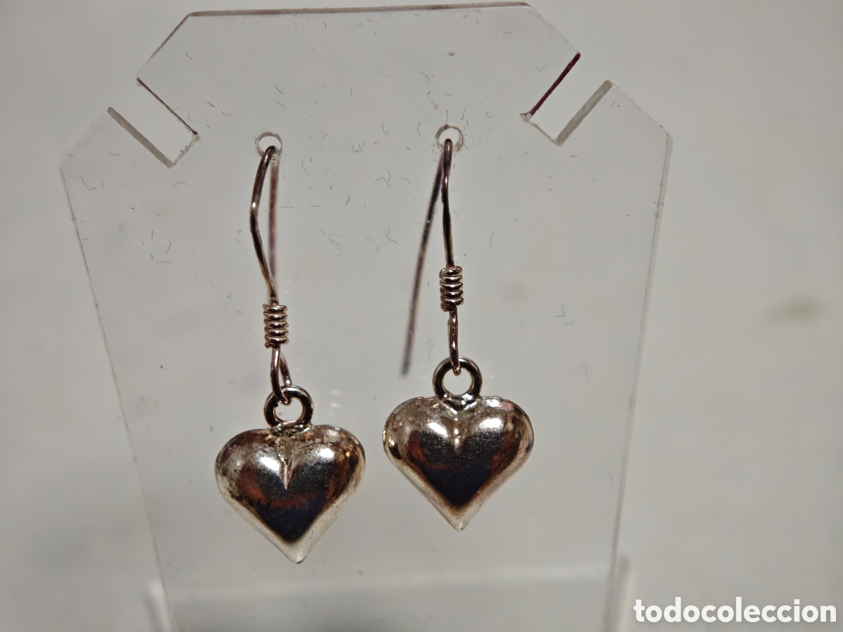 Joyeria: Pendientes en plata de ley escena corazones - Foto 8