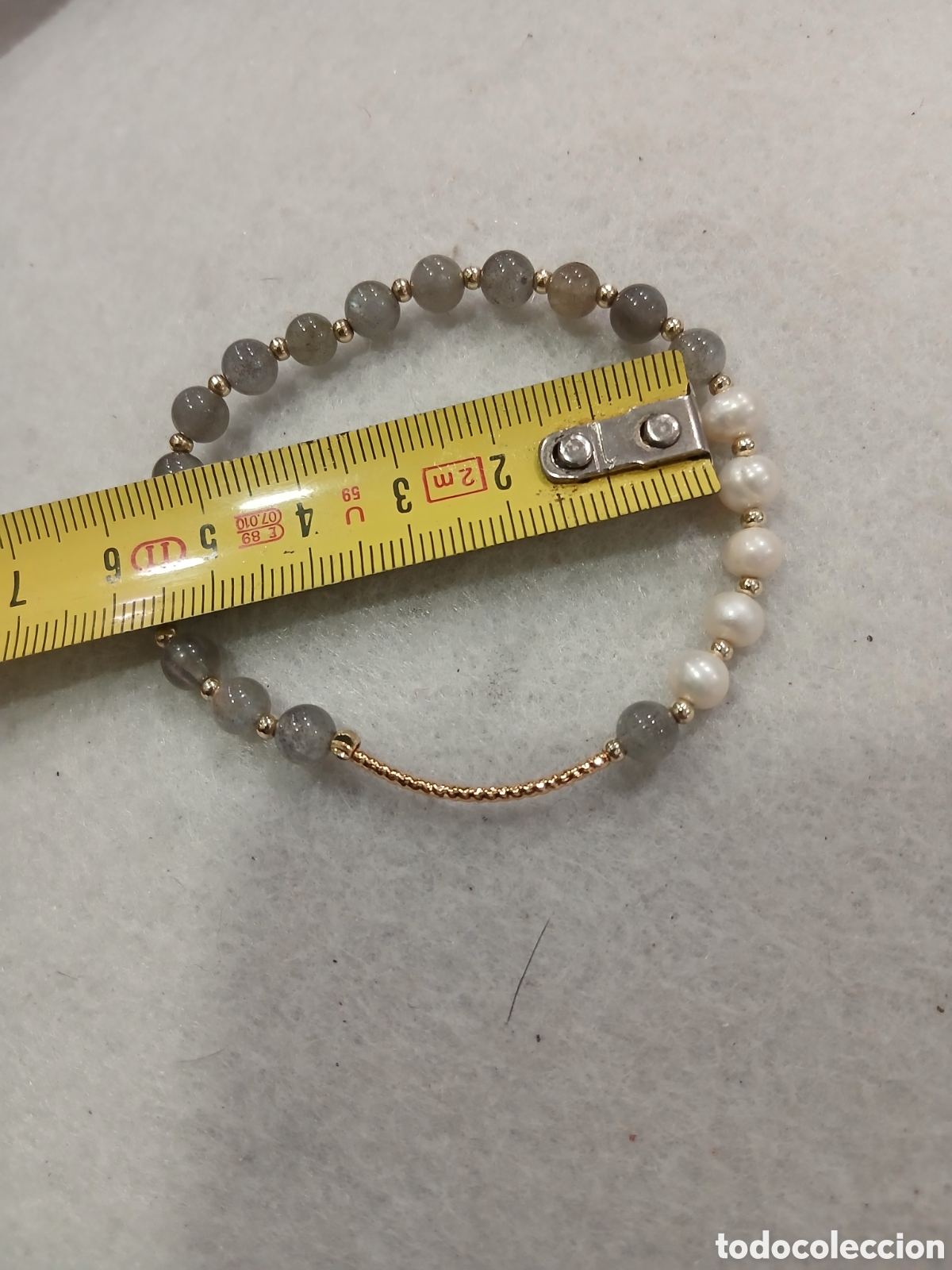 Joyeria: Pulsera extensible con perlas. (L110) - Foto 2
