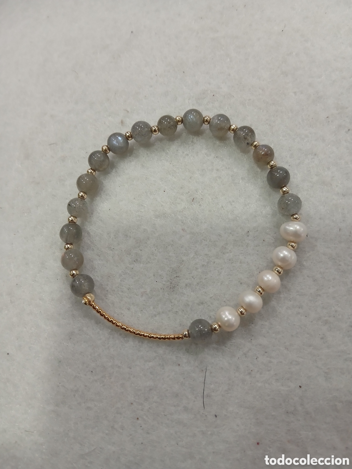 Joyeria: Pulsera extensible con perlas. (L110) - Foto 1