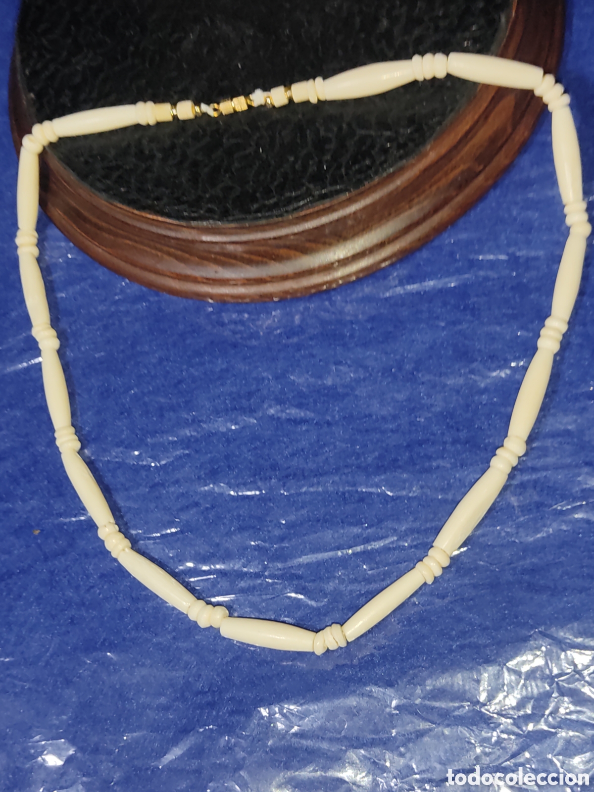 Joyeria: Collar de hueso.Vintage. - Foto 2
