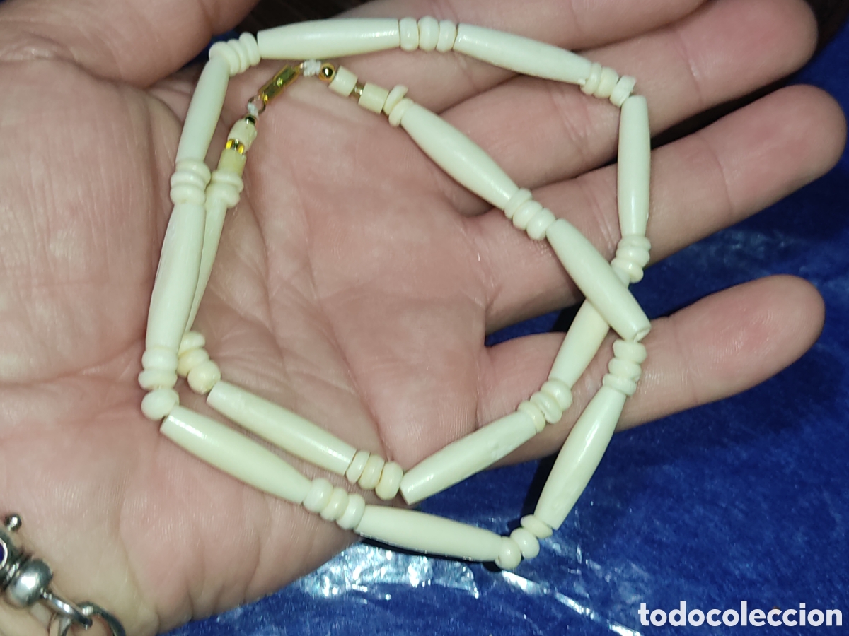 Joyeria: Collar de hueso.Vintage. - Foto 4