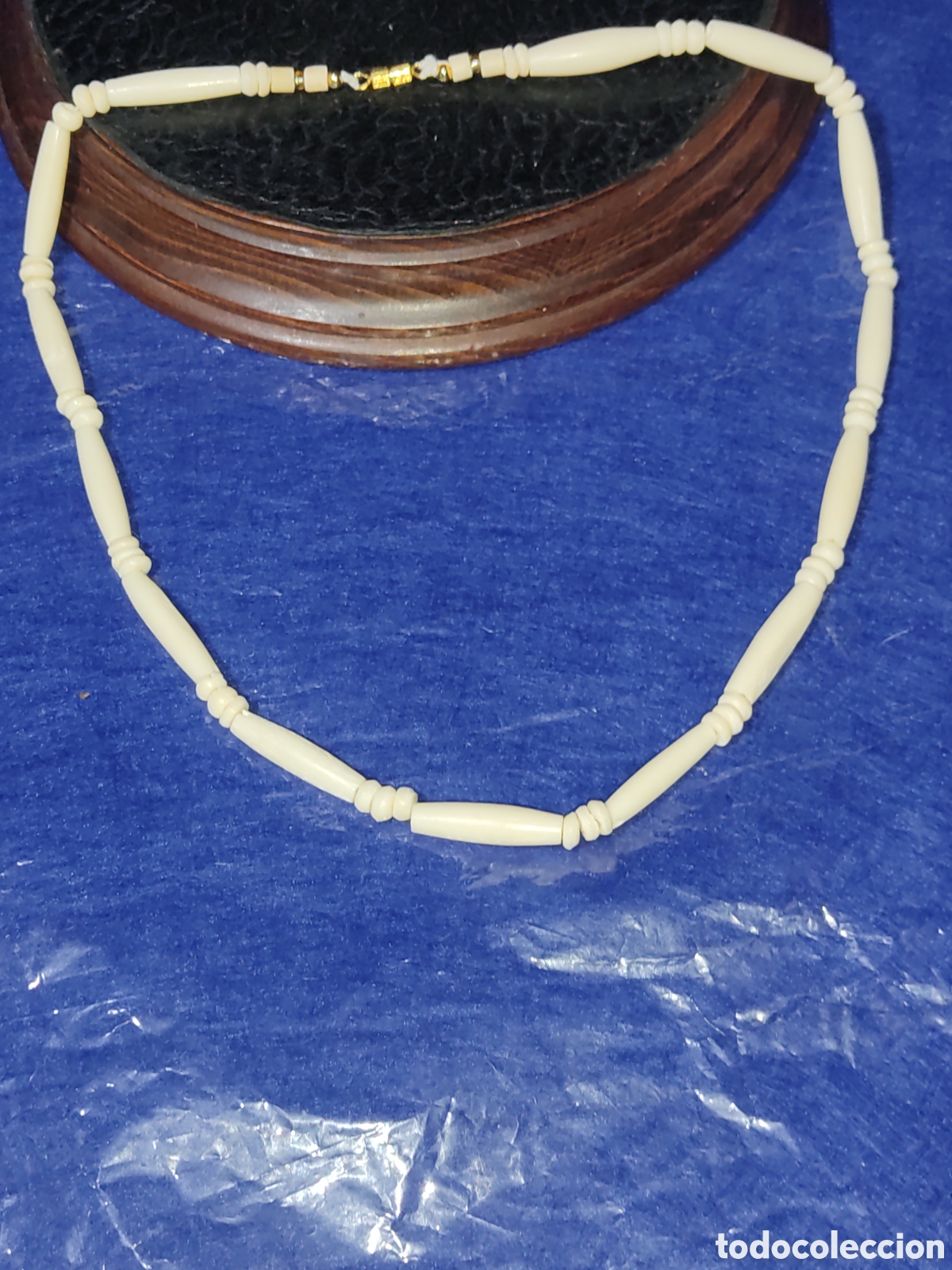 Joyeria: Collar de hueso.Vintage. - Foto 1