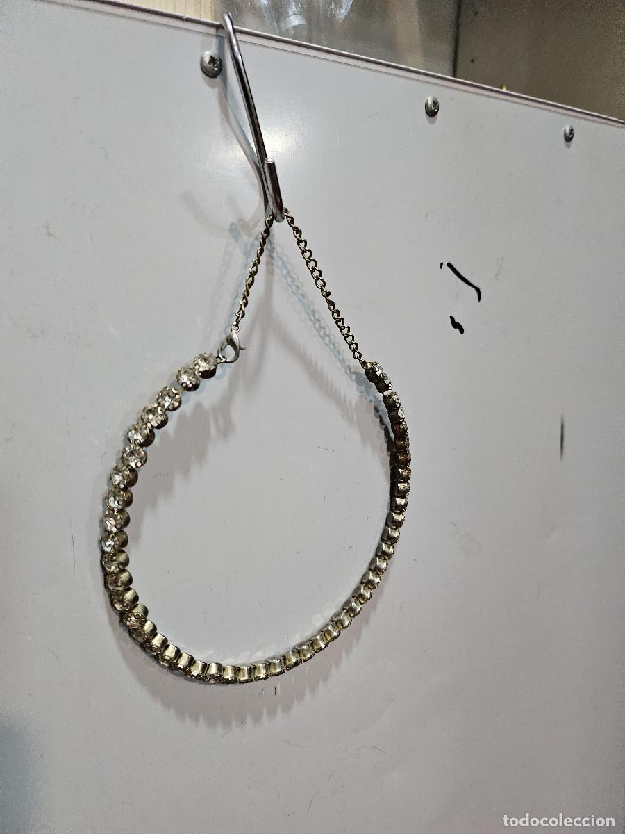Joyeria: gargantilla de metal y cristales - Foto 1