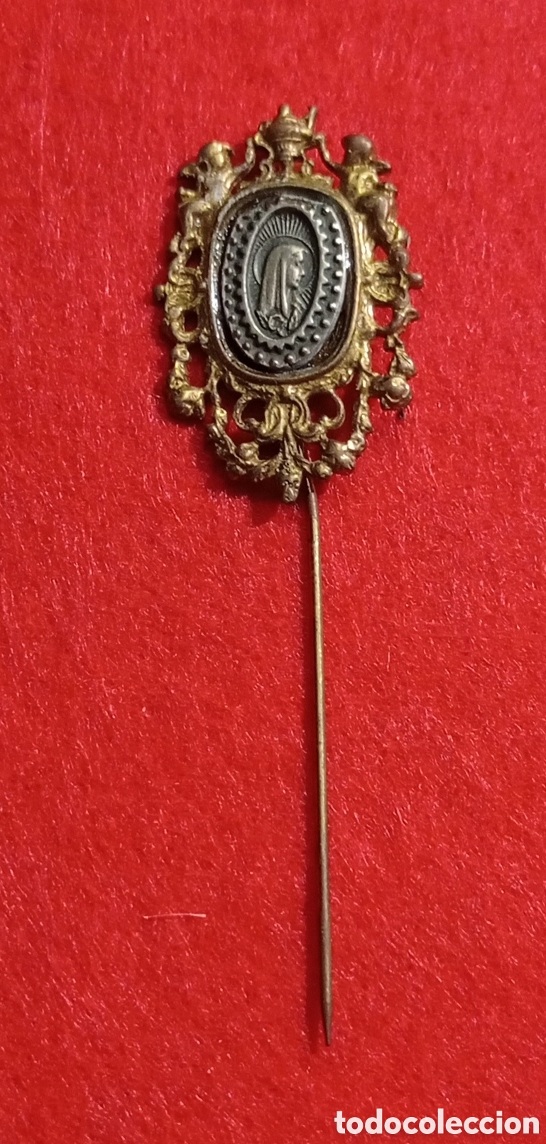 Joyeria: ⚜️Broche de aguja religioso art dec&oacute; - Foto 1