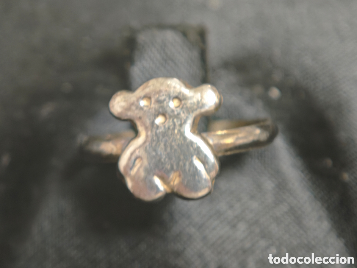 Joyeria: Anillo de plata en forma de oso - Foto 2