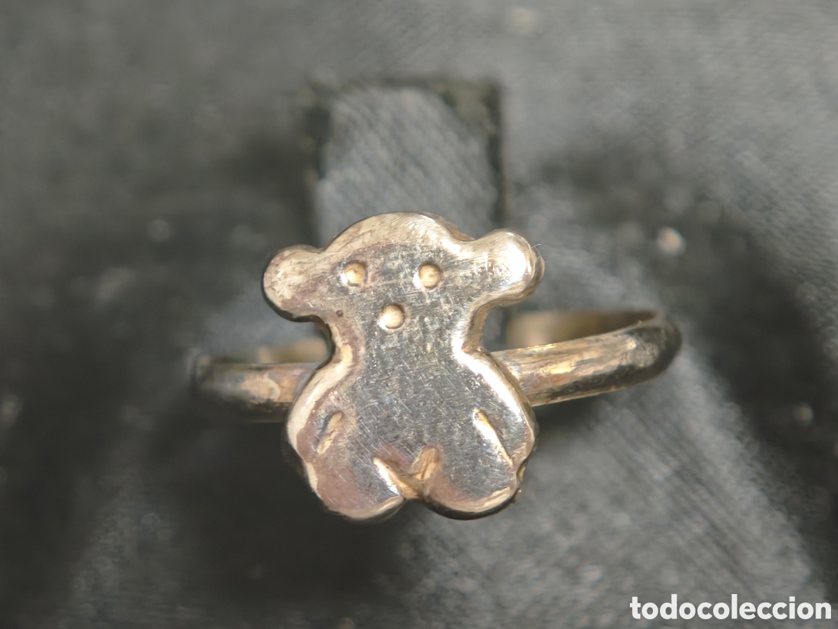 Joyeria: Anillo de plata en forma de oso - Foto 1