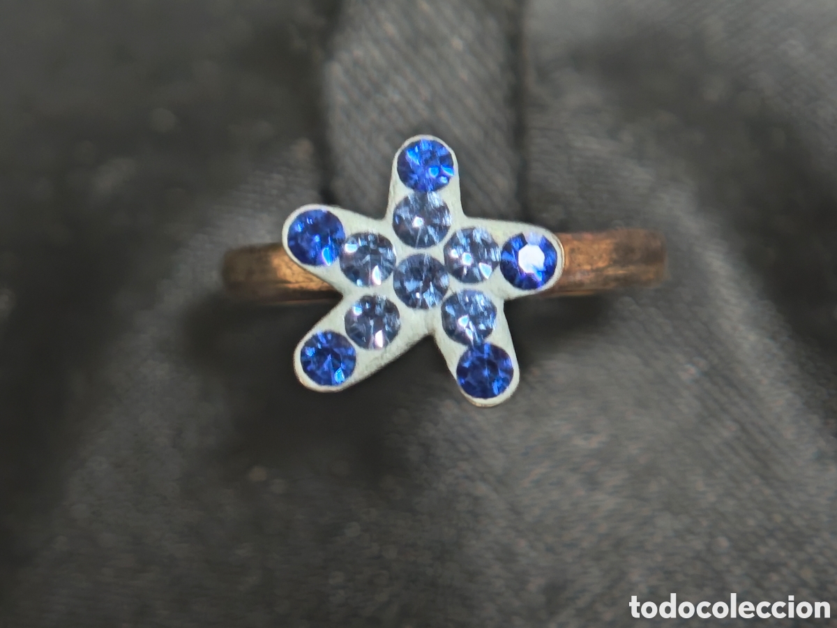 Joyeria: Anillo de plata de ley y cristales de colores - Foto 2