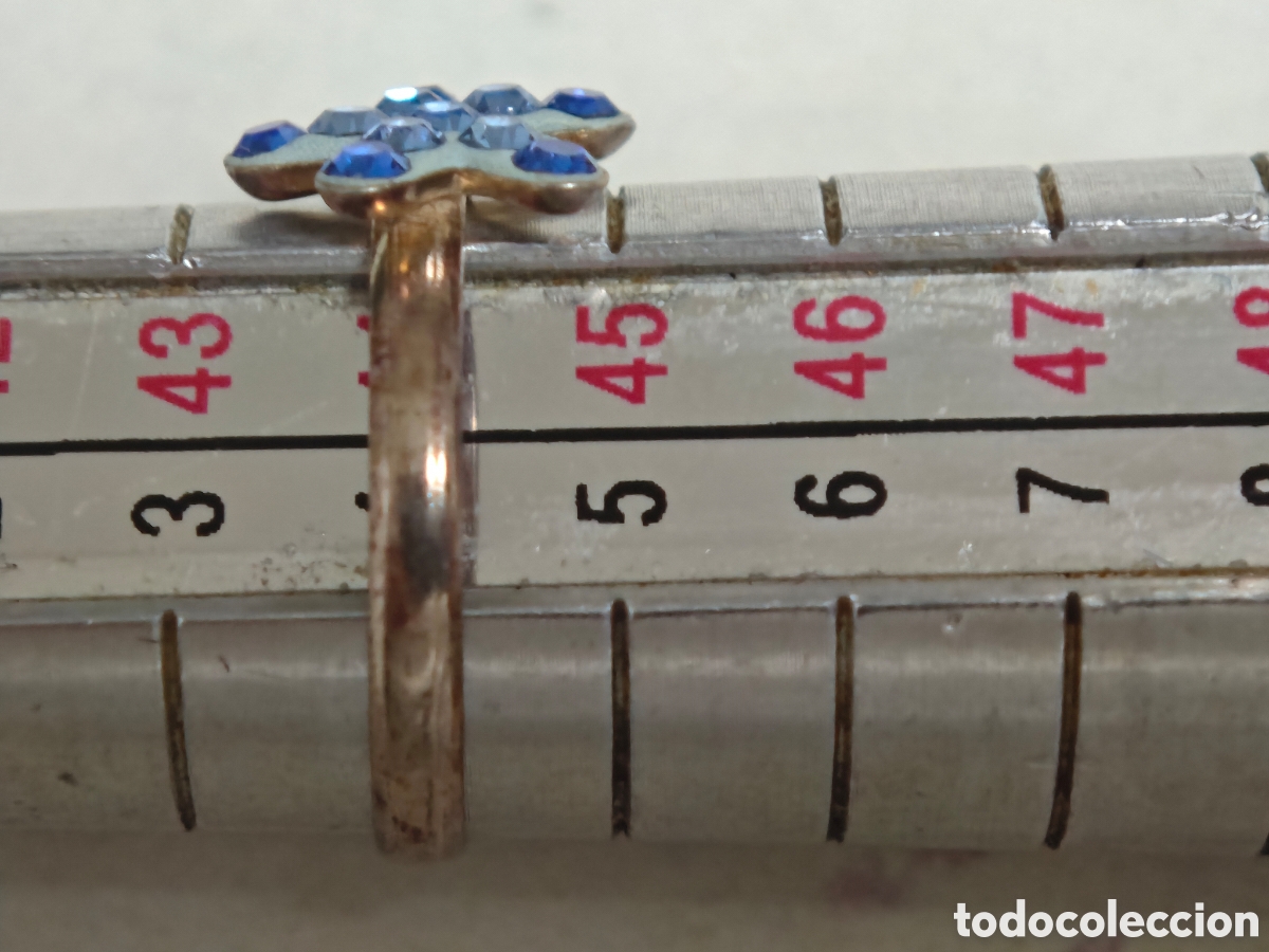 Joyeria: Anillo de plata de ley y cristales de colores - Foto 3