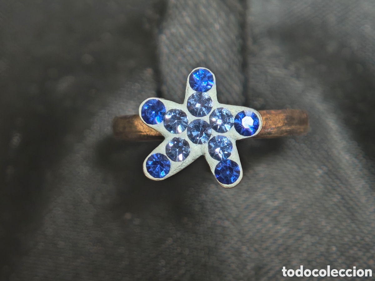 Joyeria: Anillo de plata de ley y cristales de colores - Foto 1