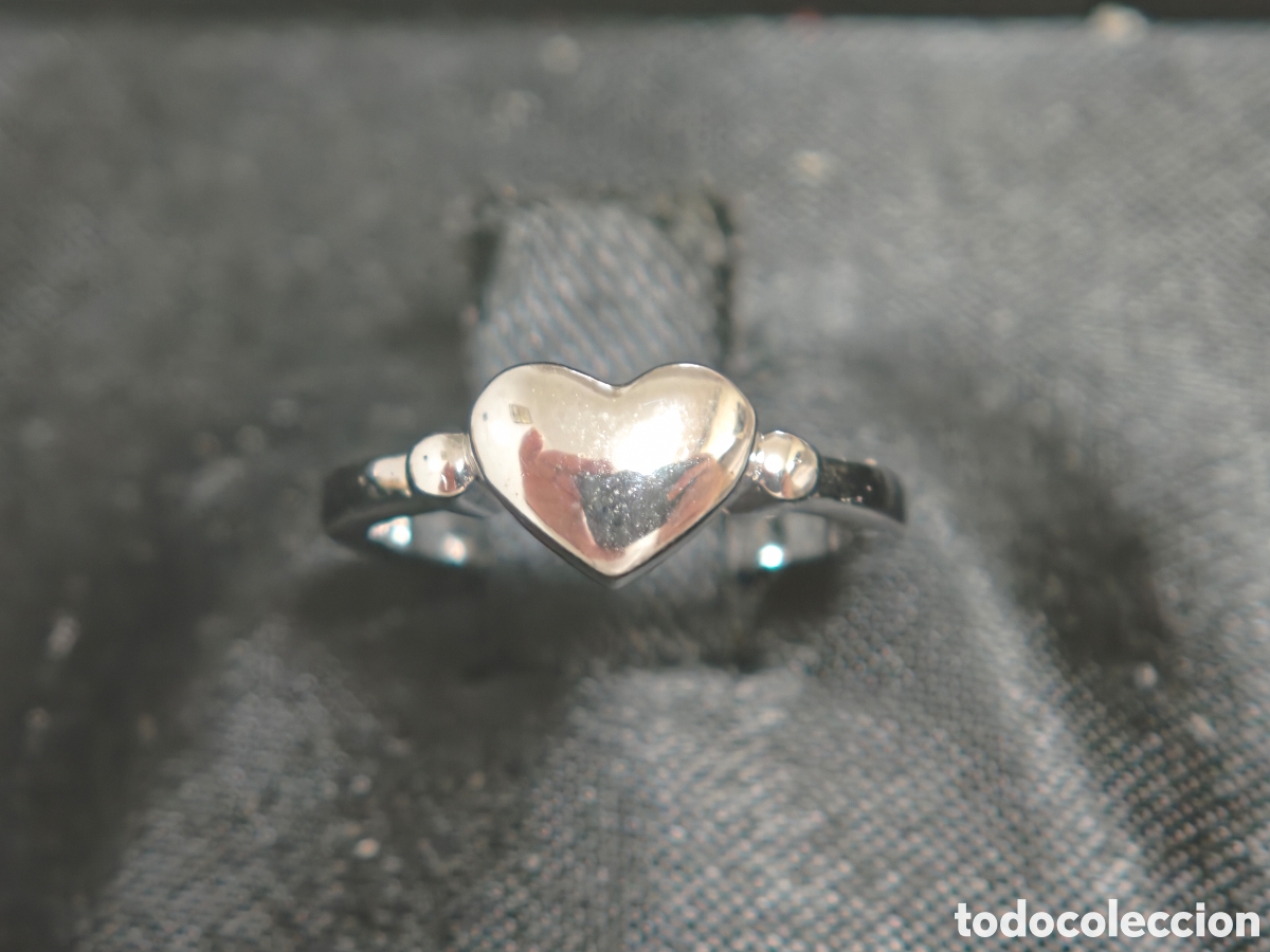 Joyeria: Anillo en Plata de ley en forma de coraz&oacute;n - Foto 2