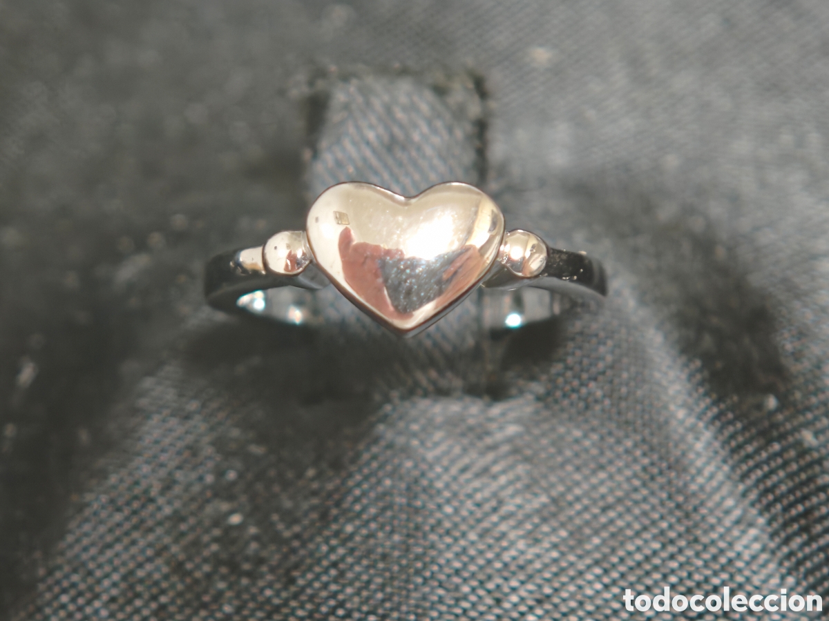Joyeria: Anillo en Plata de ley en forma de coraz&oacute;n - Foto 1