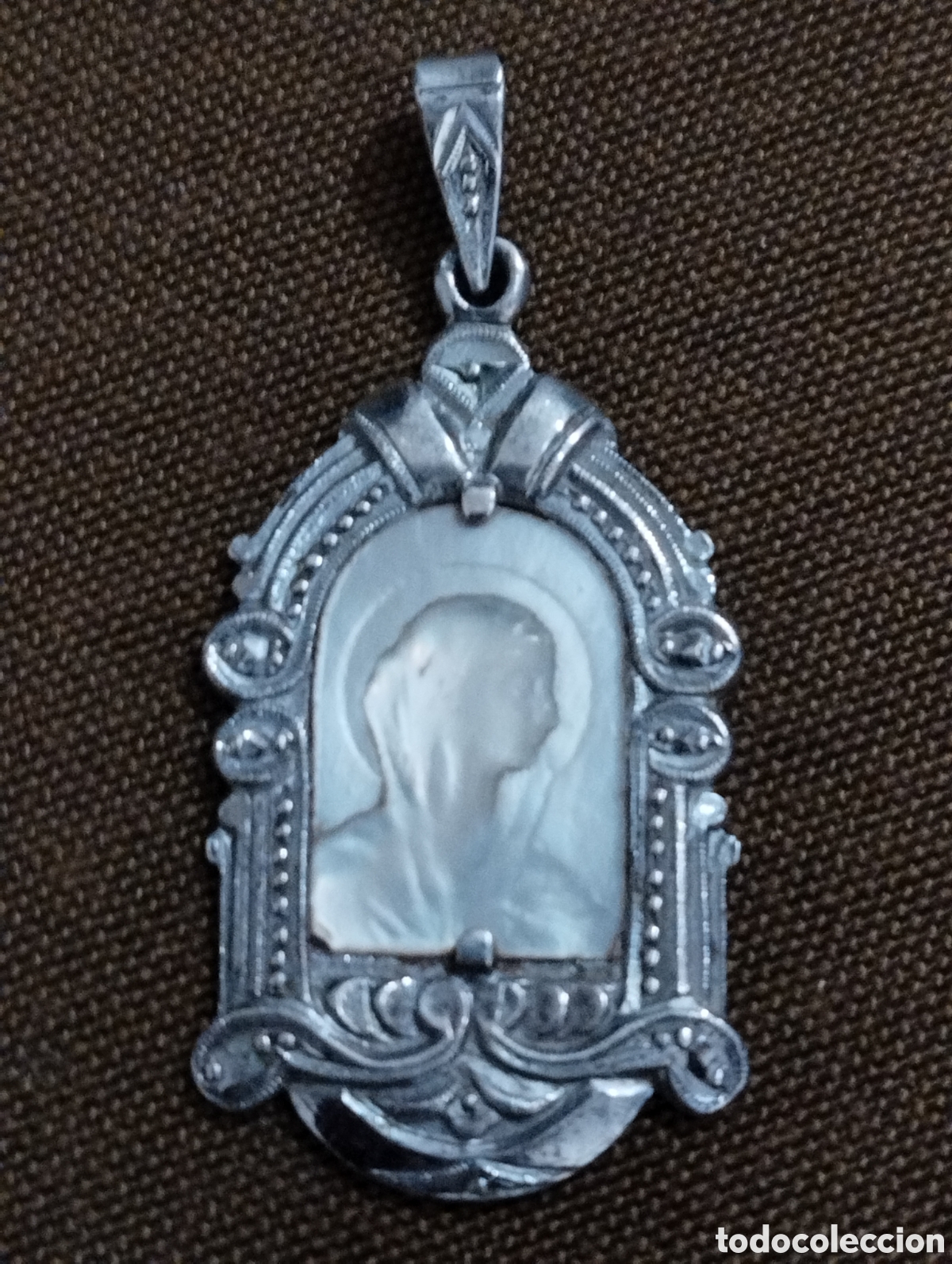 Joyeria: MEDALLA DE PLATA Y VIRGEN DE NACAR - Foto 3