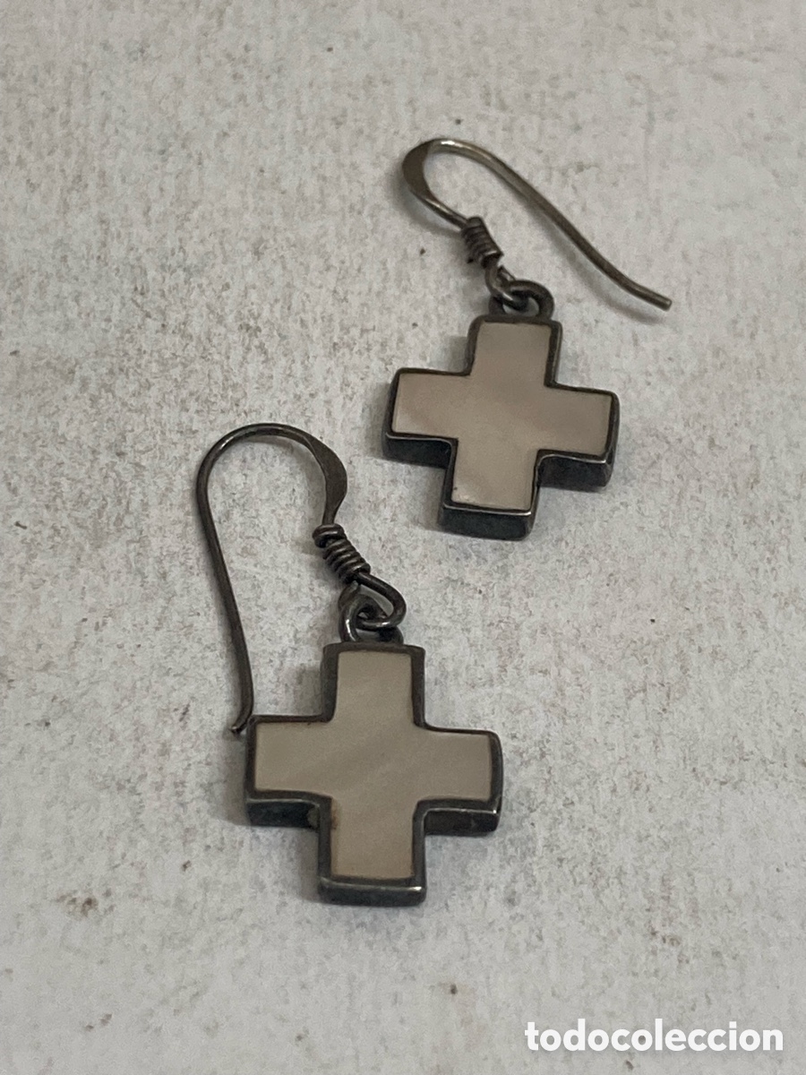 Joyeria: Pendientes de plata n&aacute;car P369 - Foto 1