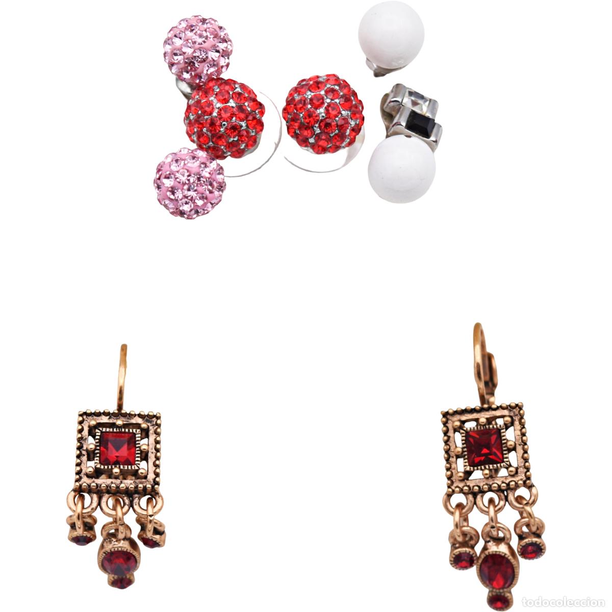 Joyeria: Pendientes, conjunto de 4 pares y un suelto - Foto 1