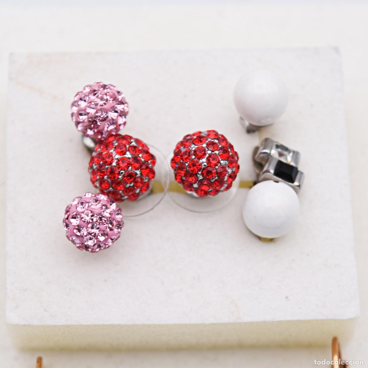 Joyeria: Pendientes, conjunto de 4 pares y un suelto - Foto 5
