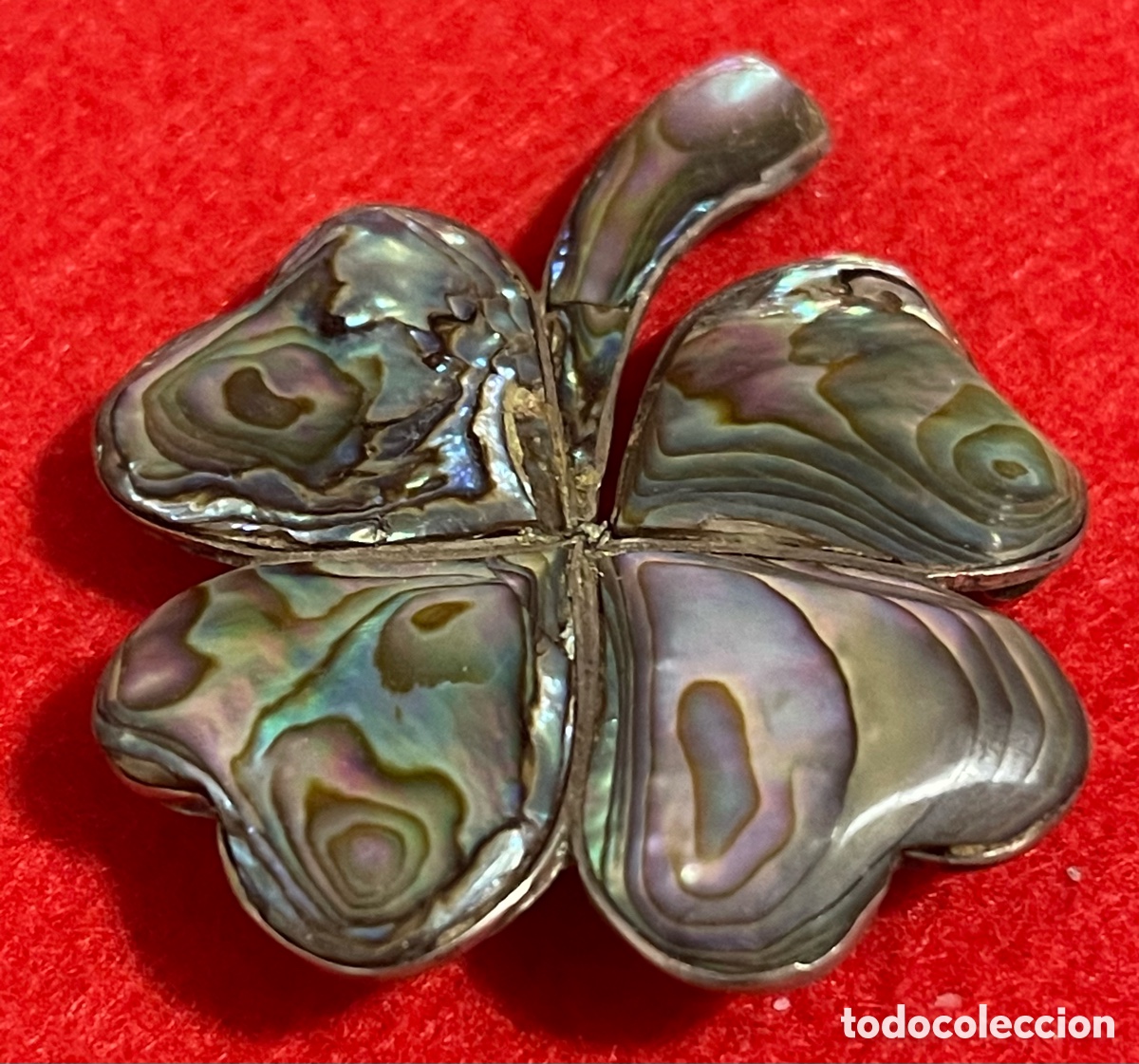 Joyeria: Bonito broche en plata de ley contrastada y n&aacute;car - Foto 2
