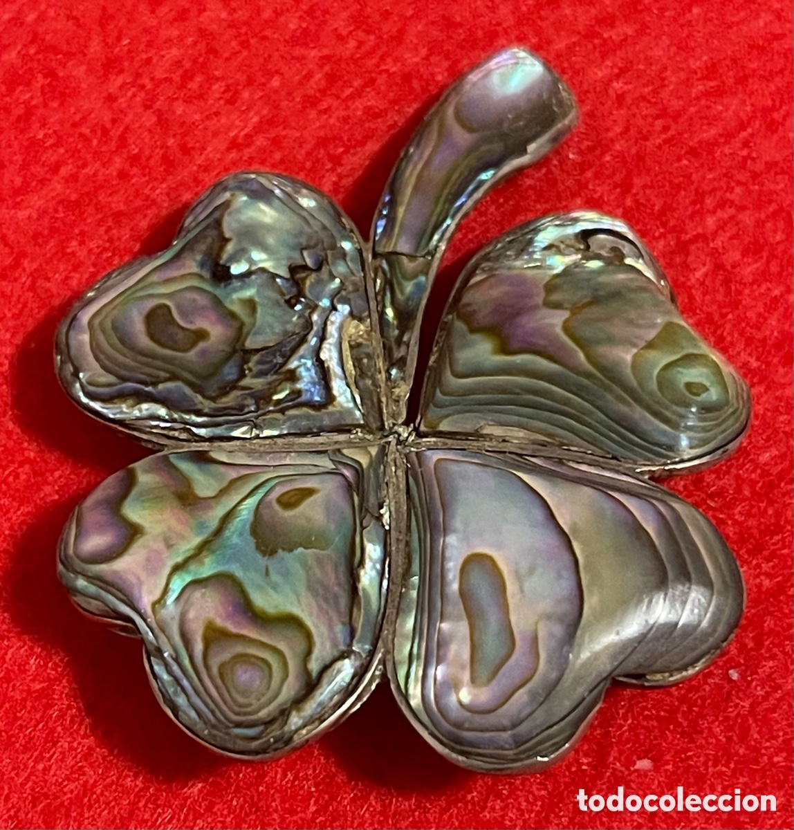 Joyeria: Bonito broche en plata de ley contrastada y n&aacute;car - Foto 1