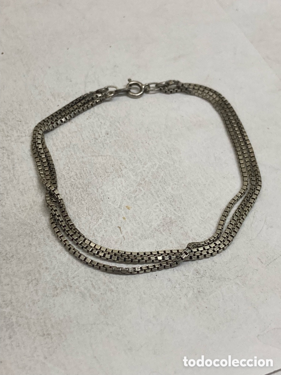 Joyeria: Pulsera de plata triple cadena /Pul349 - Foto 1