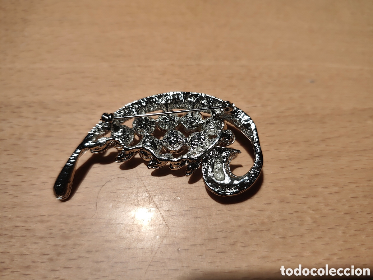 Joyeria: Broche de plata con perlas y circonitas - Foto 2