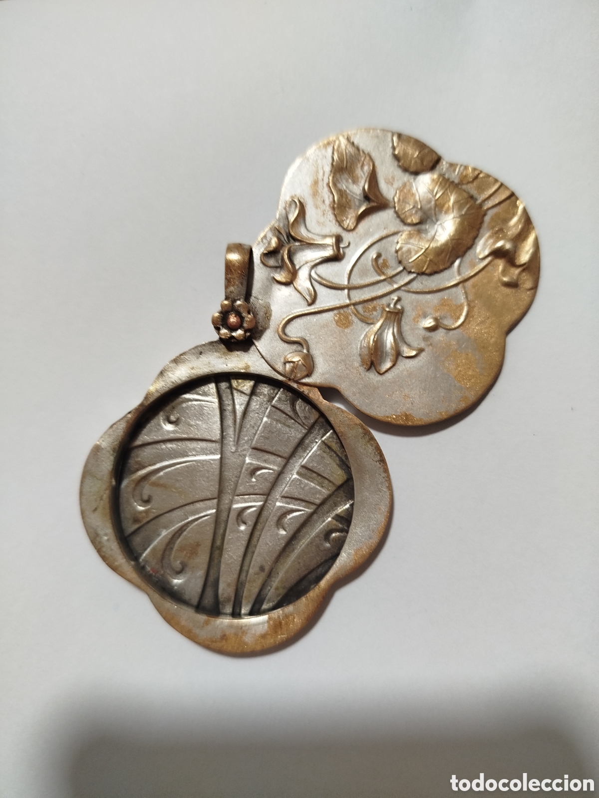 Joyeria: Colgante Art Nouveau con compartimento - Foto 5