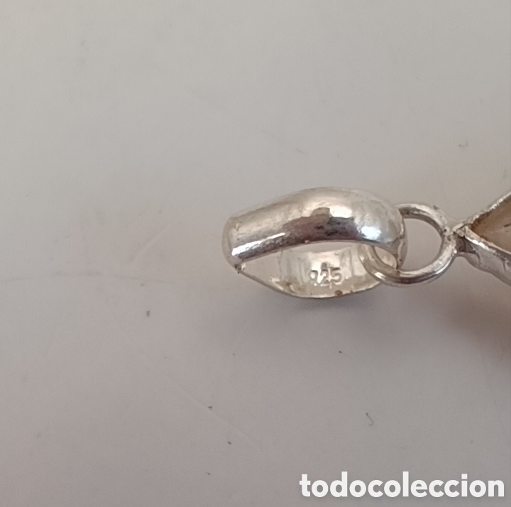 Joyeria: Collar de Cuarzo Rutilado Dorado en Plata de Ley - Foto 5