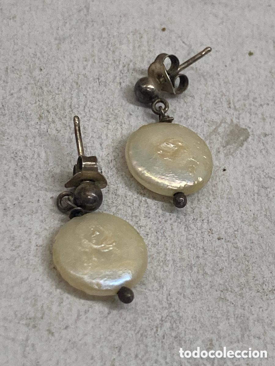 Joyeria: Pendientes de plata perlas P370 - Foto 1