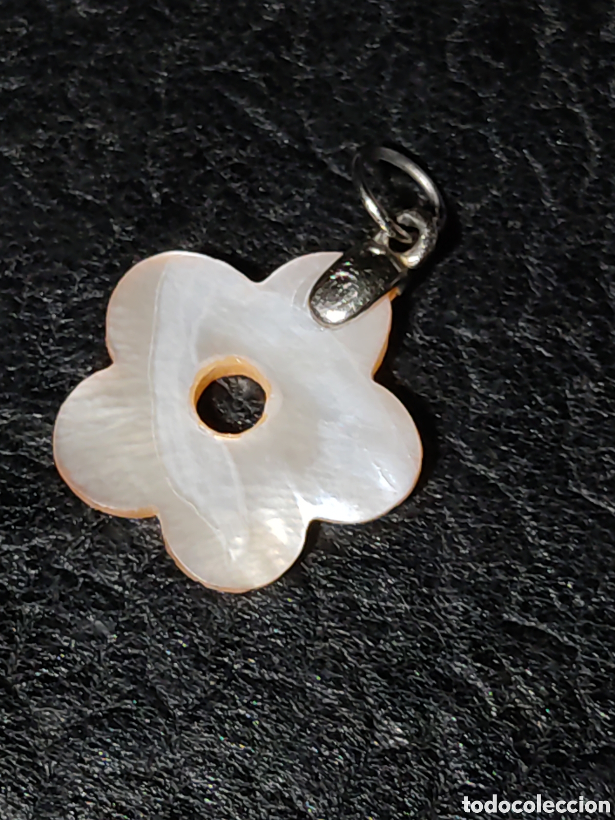 Joyeria: Colgante flor de n&aacute;car.Vintage. - Foto 5