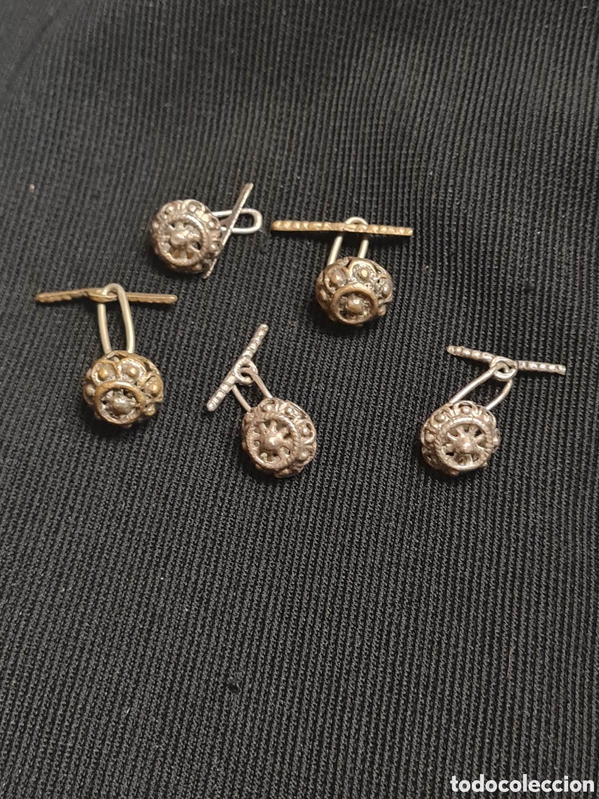 Joyeria: Botones charros de plata - Foto 1