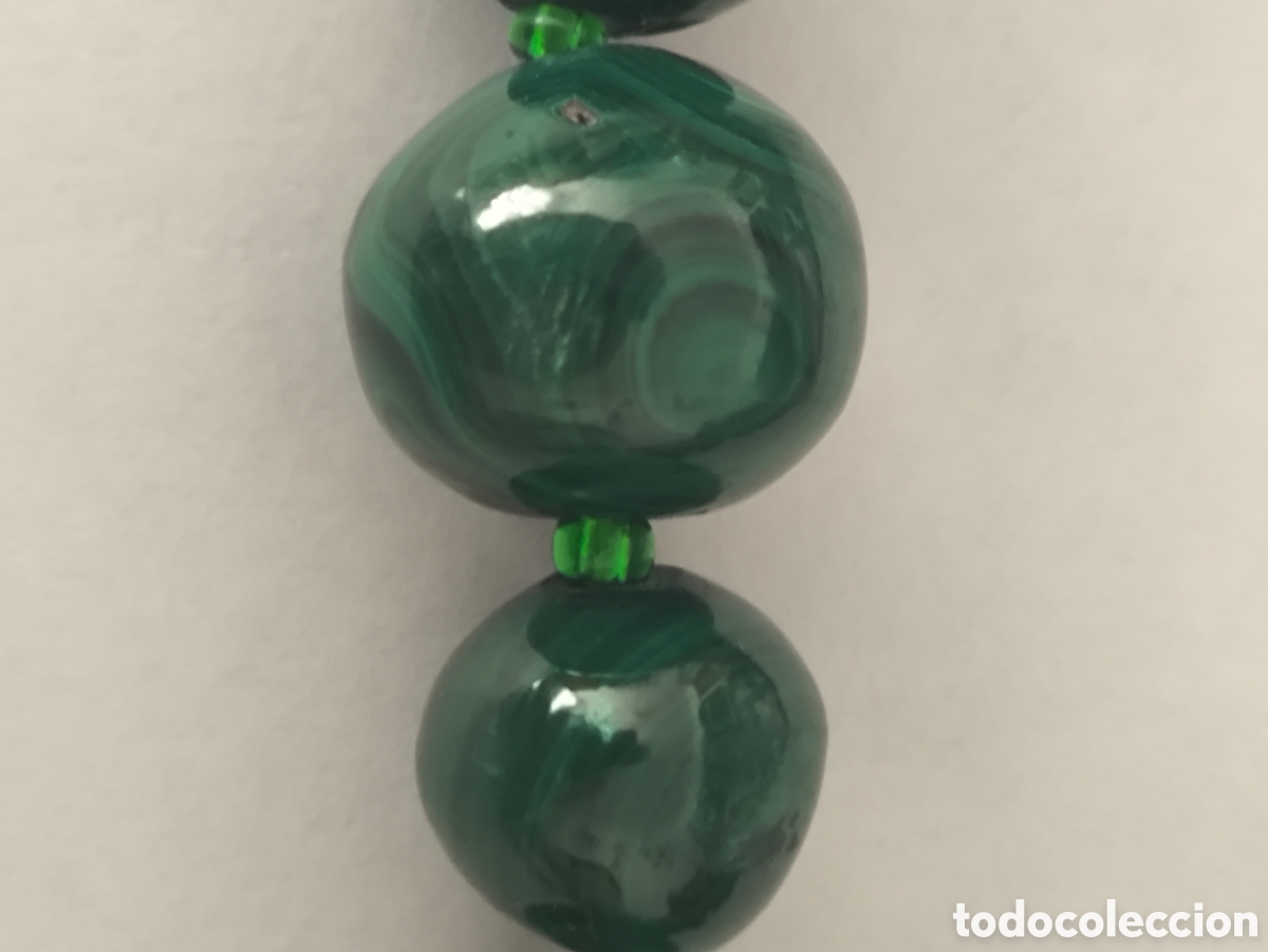 Joyeria: Collar de perlas de malaquita - Foto 2