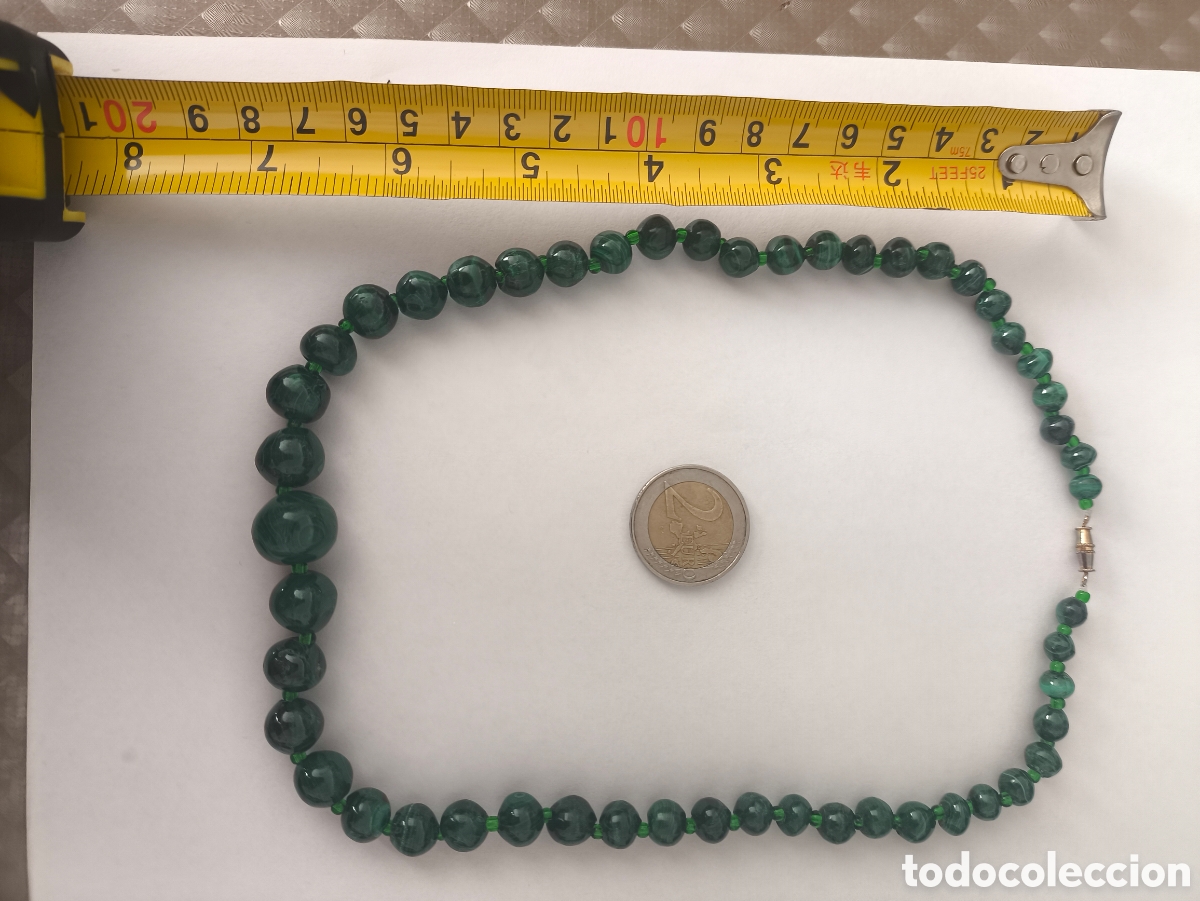 Joyeria: Collar de perlas de malaquita - Foto 4