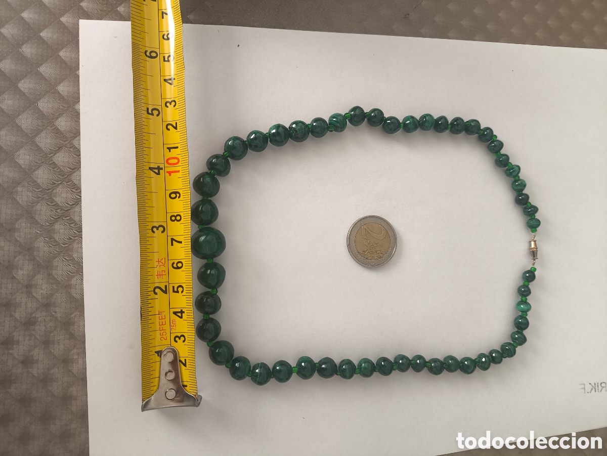 Joyeria: Collar de perlas de malaquita - Foto 5