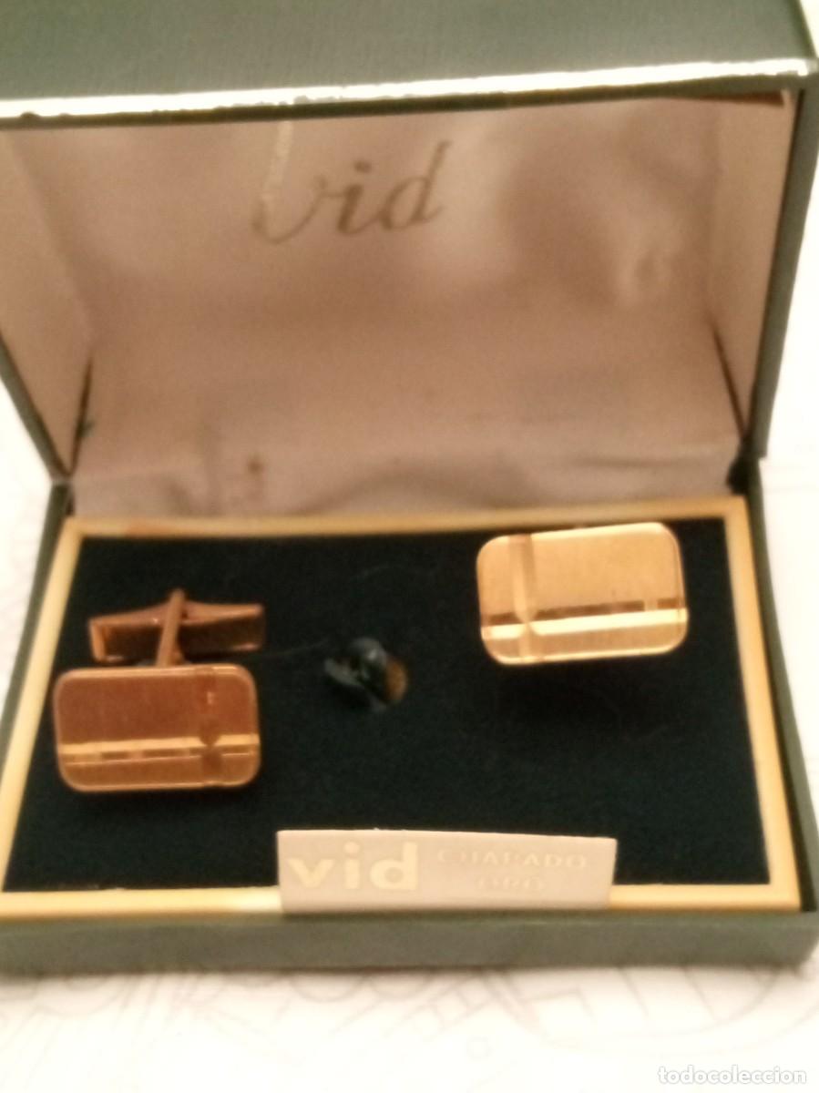 Joyeria: Gemelos Marca Vid Chapados en Oro - Foto 1