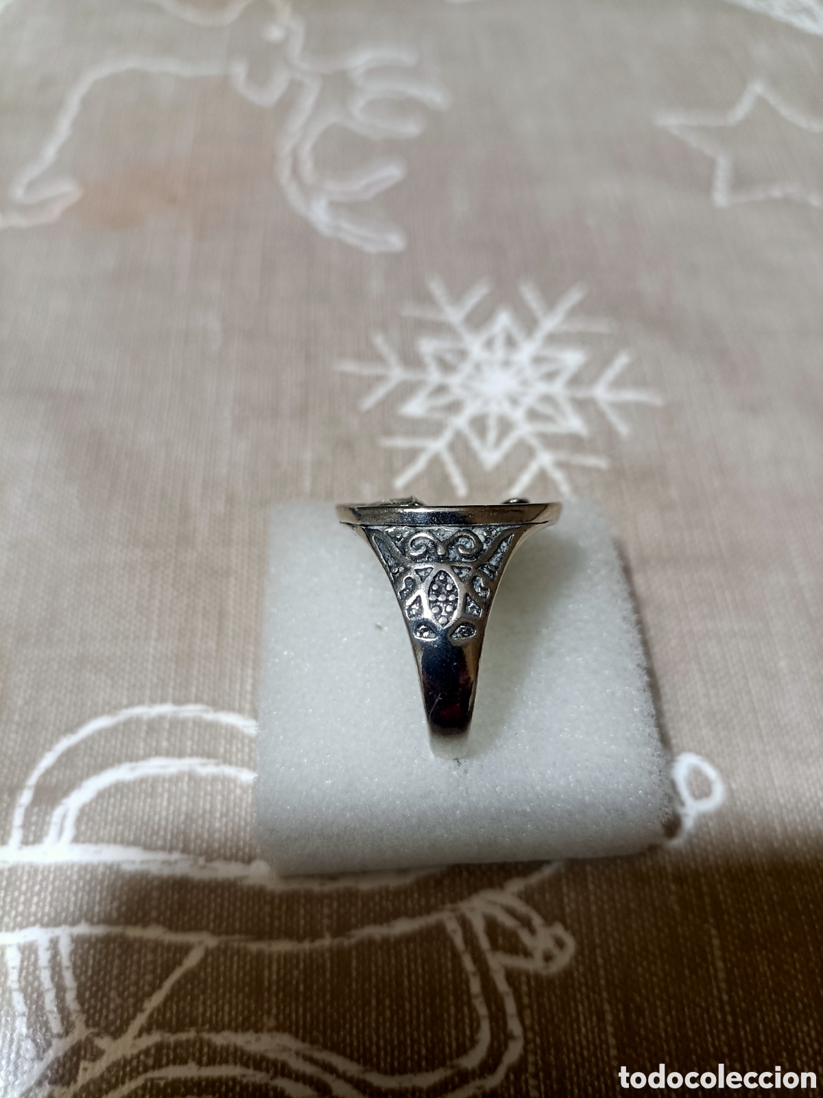 Joyeria: Acero,Anillo Tipo Sello Tallado - Foto 3