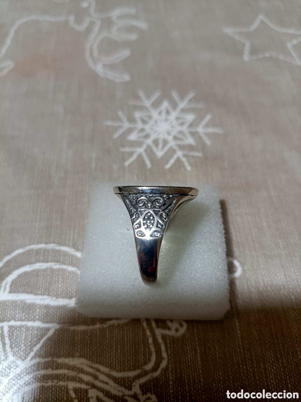 Joyeria: Acero,Anillo Tipo Sello Tallado - Foto 4